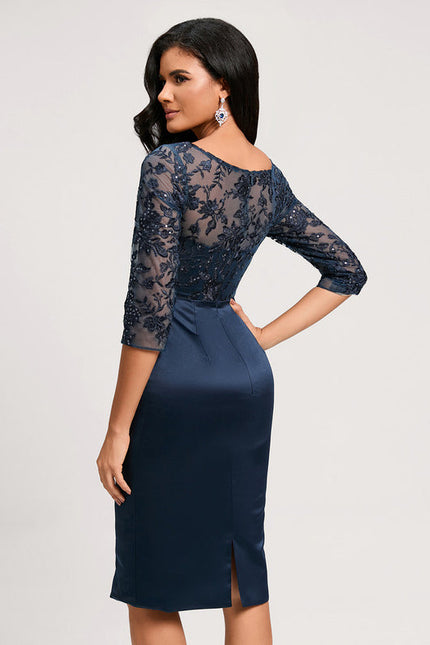 Robe Cocktail Élégante Satinée - gallery 1