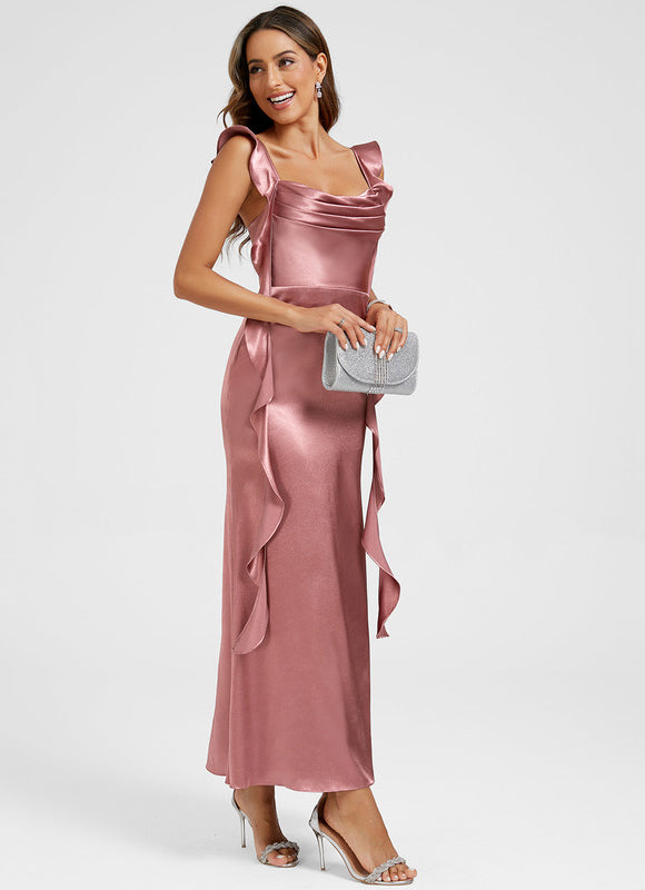 Robe Cocktail Longueur Cheville - gallery 4
