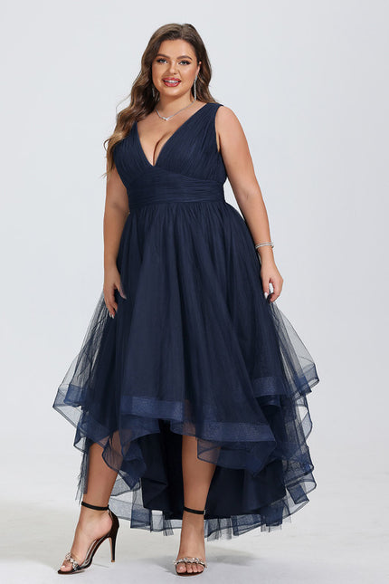Robe Cocktail Nuit Tulle Flottant - gallery 9