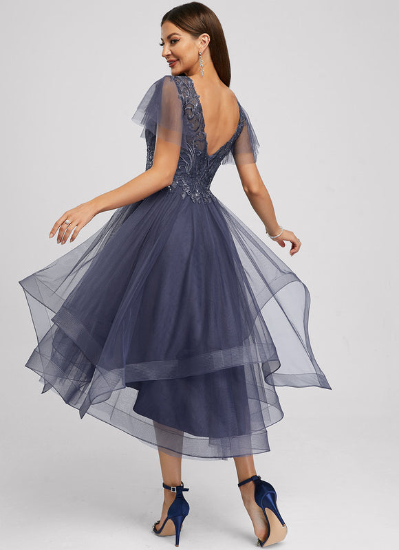 Robe Cocktail Tulle Étoilée - gallery 2