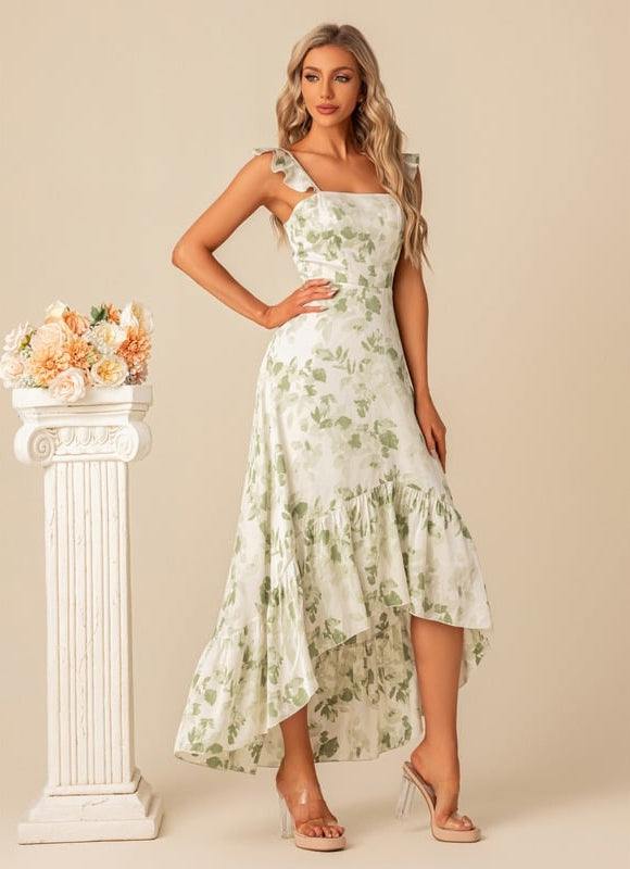 Robe Cocktail Florale Légère - gallery 1