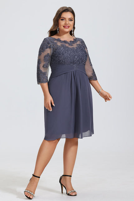 Robe Cocktail Nuit Dentelée Chic - gallery 7