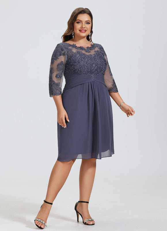 Robe Cocktail Nuit Dentelée Chic - gallery 7