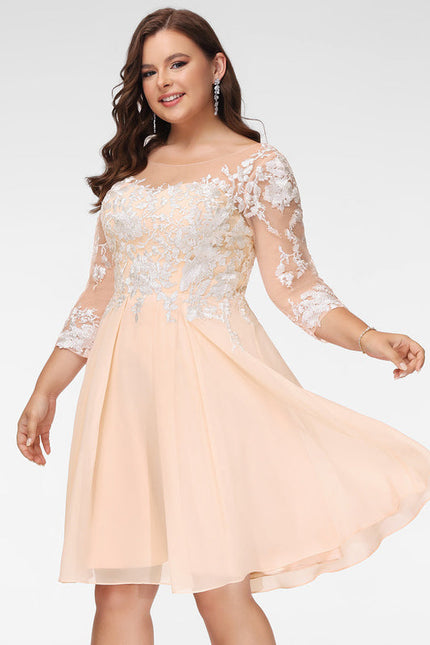 Robe Cocktail Bordeaux Dentelle - gallery 9