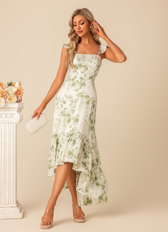 Robe Cocktail Florale Légère - gallery 4