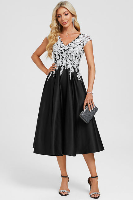 Robe Cocktail Longueur Mollet - gallery 3