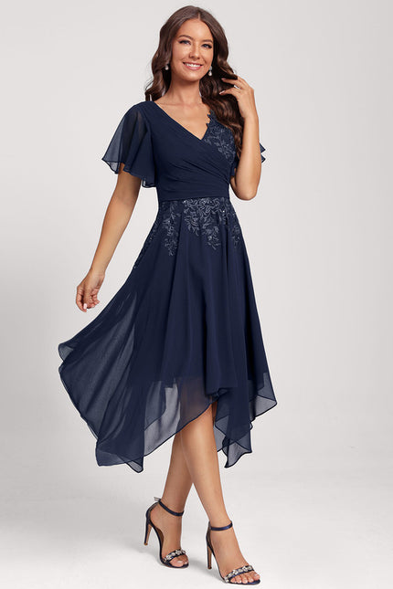 Robe Cocktail Noire Élégante - gallery 4