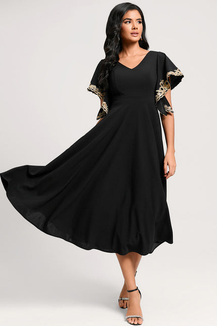 Robe Cocktail Noir Chic - gallery 5