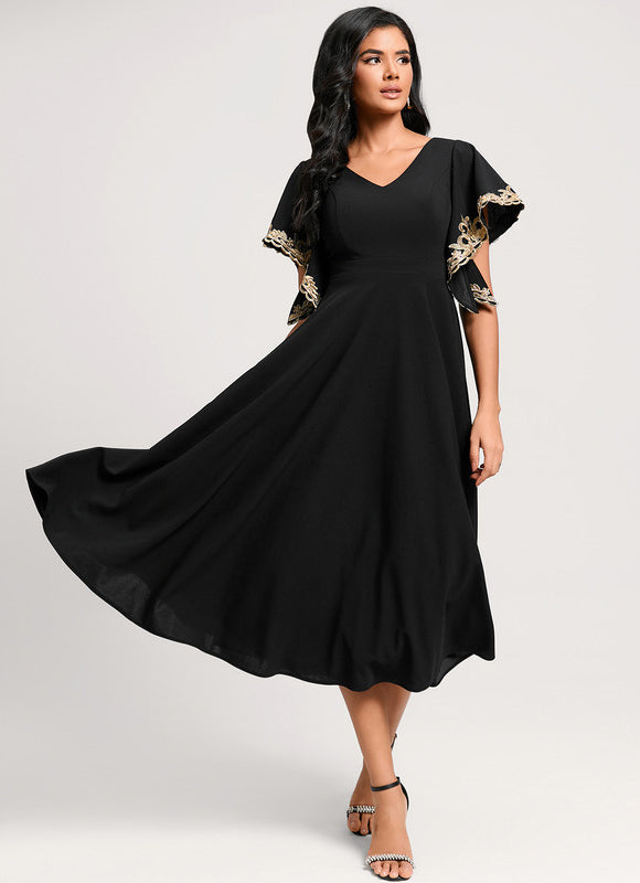 Robe Cocktail Noir Chic - gallery 5