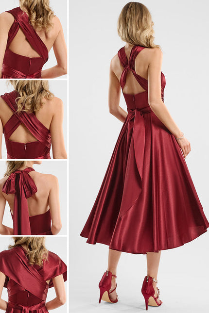 Robe Cocktail Satinée Multi-Style - gallery 1