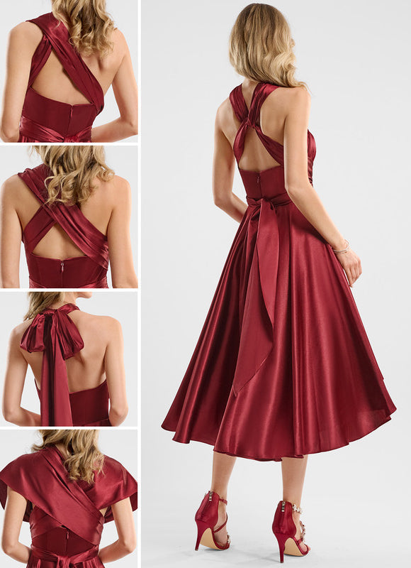 Robe Cocktail Satinée Multi-Style - gallery 1