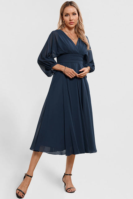 Robe De Cocktail Volants Superposés - gallery 2
