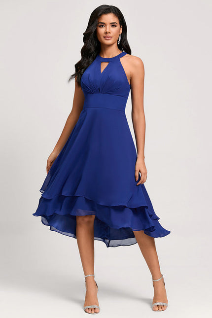 Robe Cocktail Fluide Éclatante