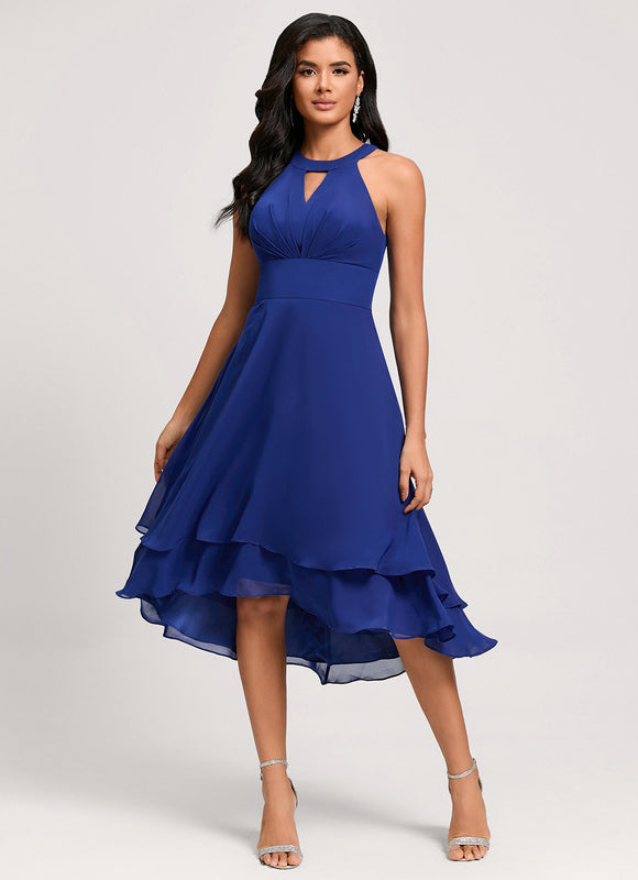Robe Cocktail Fluide Éclatante