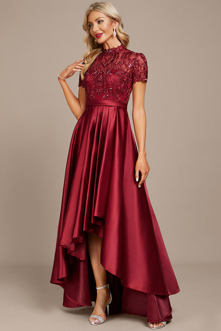 Robe Cocktail Rouge Élégance - gallery 2