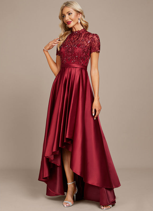 Robe Cocktail Rouge Élégance - gallery 2
