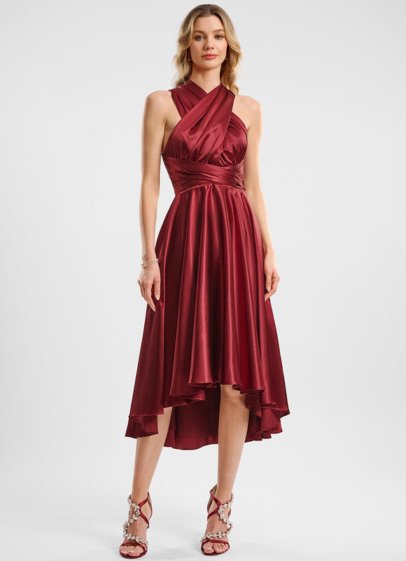 Robe Cocktail Satinée Multi-Style - gallery 5