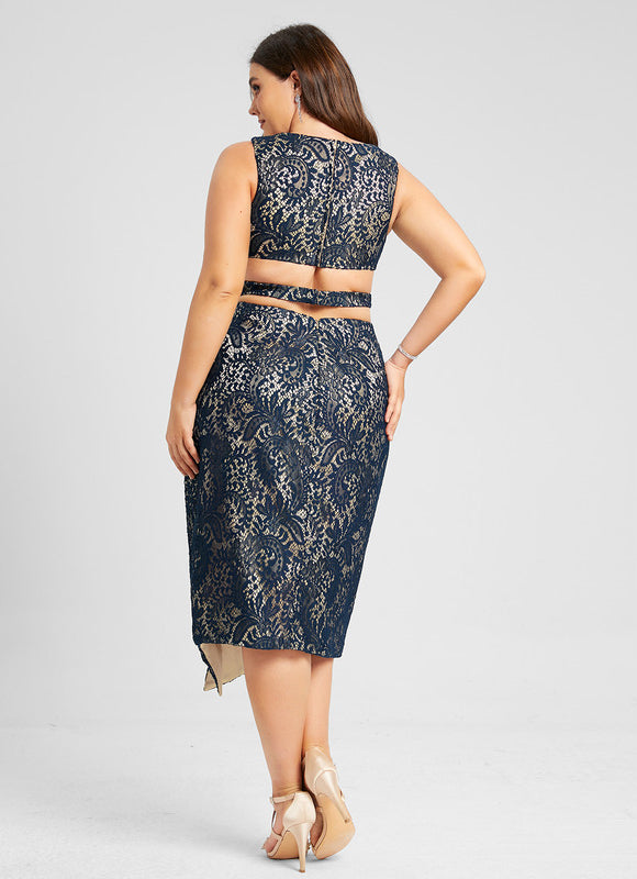Robe Cocktail Nuit Émeraude Chic - gallery 5