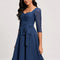 Robe Cocktail Mousseline Émeraude
