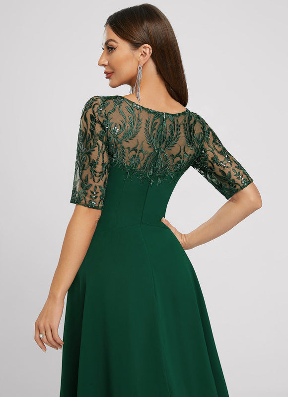 Robe Cocktail Col Bateau - gallery 4
