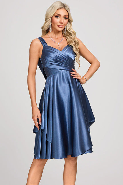 Robe Satin De Soie Cocktail - gallery 4