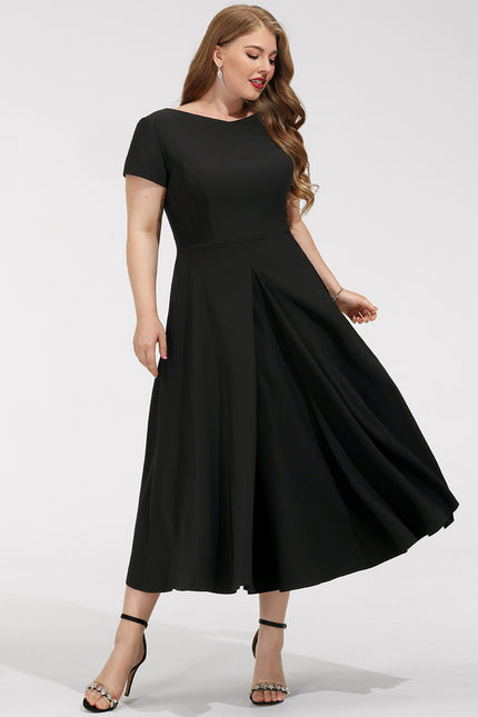 Robe Cocktail Noir Élégant - gallery 8