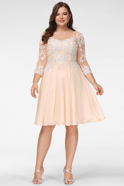 Robe Cocktail Bordeaux Dentelle - gallery 8