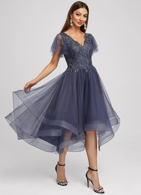 Robe Cocktail Tulle Étoilée - gallery 3