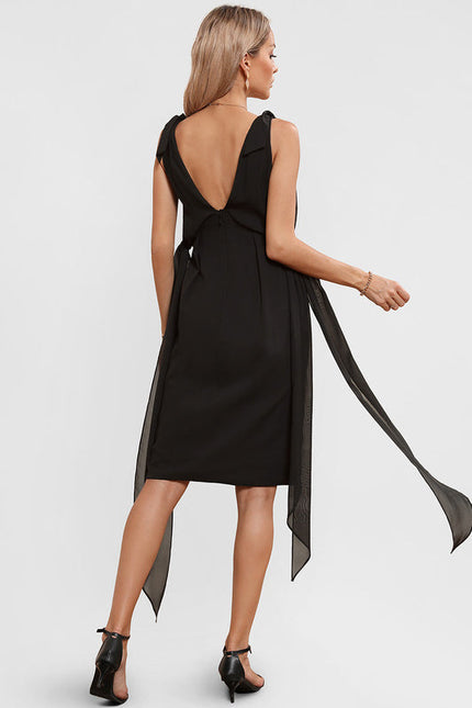 Robe Cocktail Élégante Marine - gallery 4