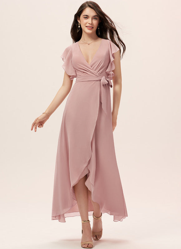 Robe Cocktail Fluide Vert Pâle
