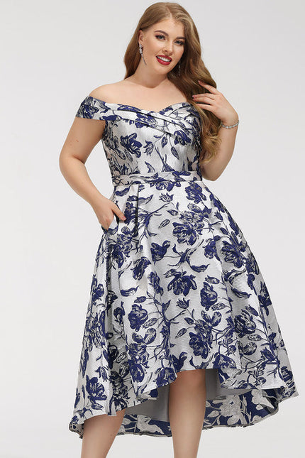 Robe Cocktail Fleur Satinée - gallery 8