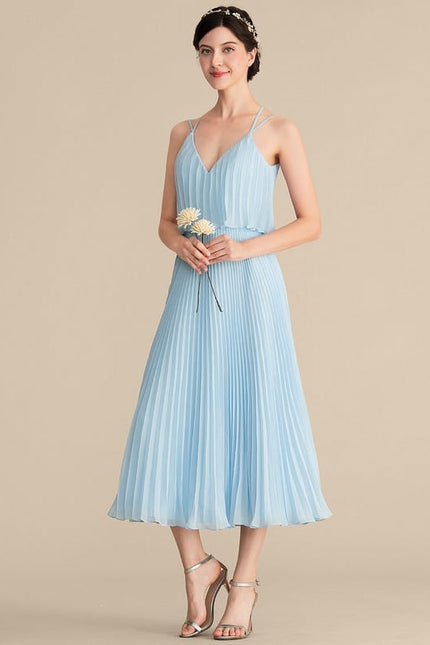 Robe Cocktail Flottante Saphir - gallery 1