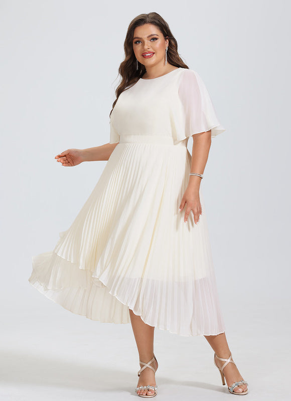 Robe Cocktail Fluide Éclatante - gallery 4