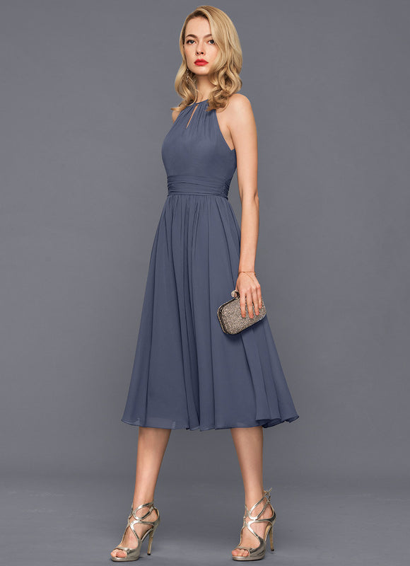 Robe Cocktail Gris Serein - gallery 3