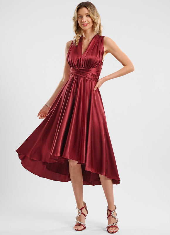 Robe Cocktail Satinée Multi-Style - gallery 9