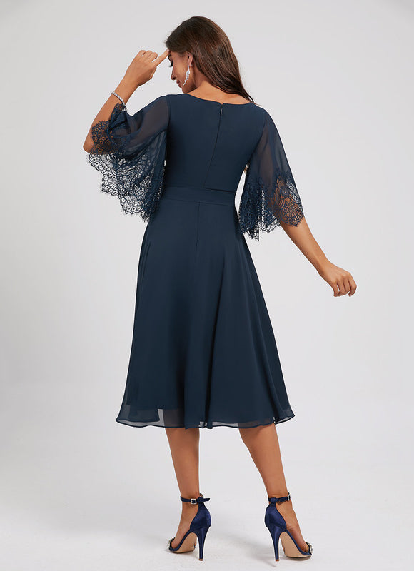 Robe Cocktail Tulle Pétale Chic - gallery 4