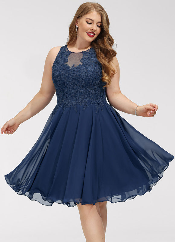 Robe Cocktail Nuit Marine Légère - gallery 6