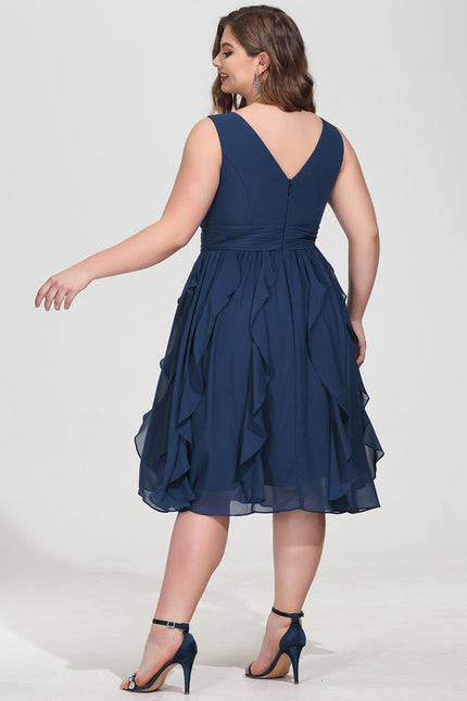 Robe Cocktail Mousseline Émeraude - gallery 9