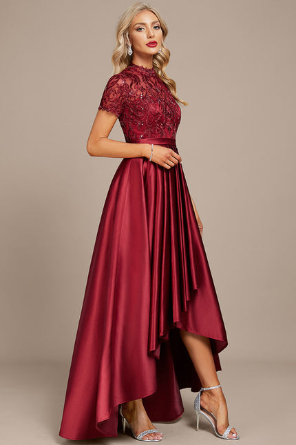 Robe Cocktail Rouge Élégance - gallery 3
