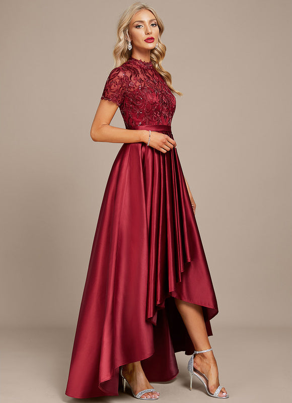 Robe Cocktail Rouge Élégance - gallery 3