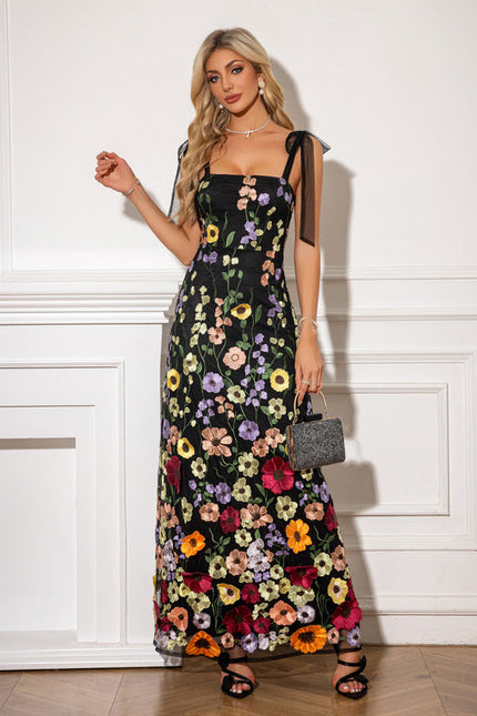 Robe Cocktail Fleur Nocturne