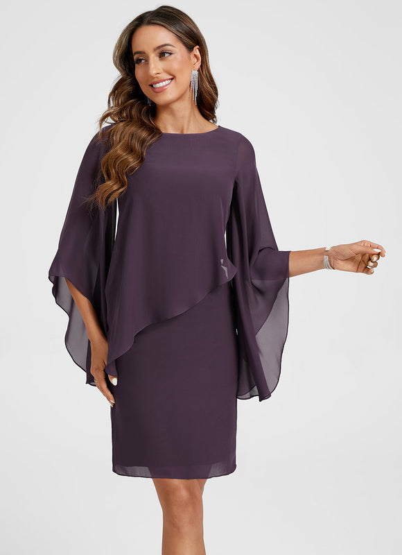 Robe Cocktail Courte Fourreau - gallery 6