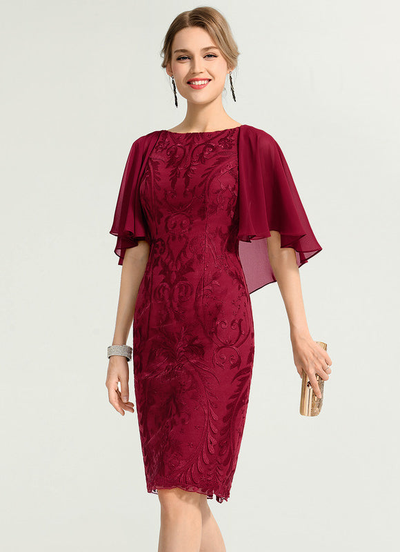 Robe Cocktail Nuit Dentelée Chic