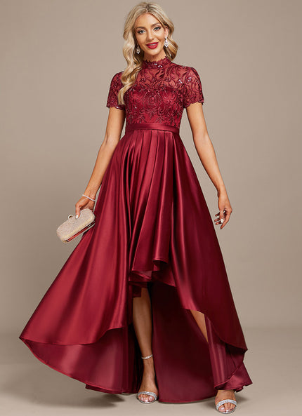 Robe Cocktail Rouge Élégance