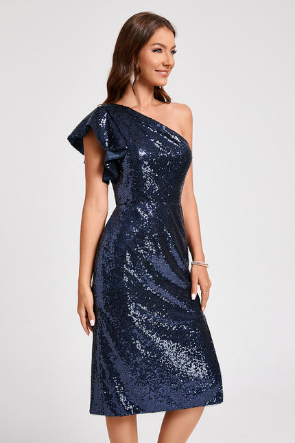 Robe Cocktail Pailletée Chic - gallery 6