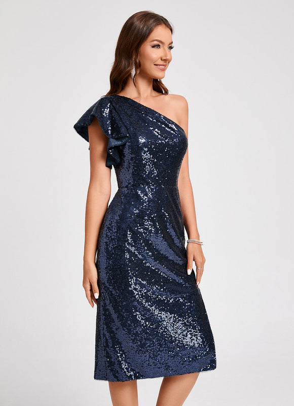Robe Cocktail Pailletée Chic - gallery 6