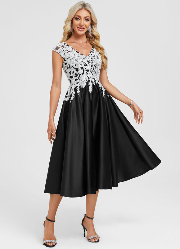 Robe Cocktail Longueur Mollet - gallery 5