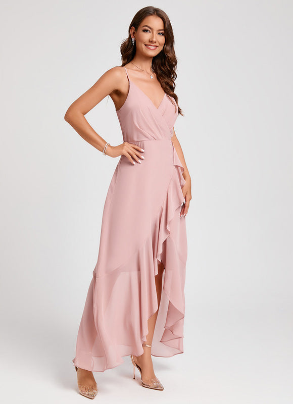 Robe Cocktail Asymétrique Chic