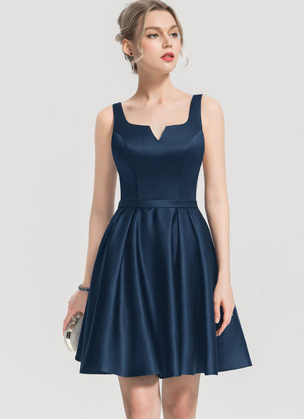Robe Cocktail Nuit Satinée