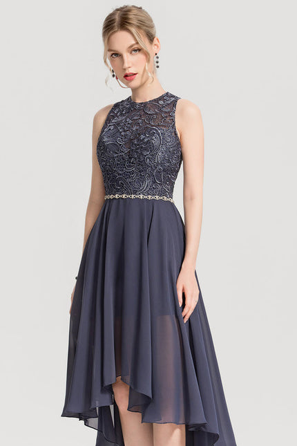 Robe Cocktail Éclat Vert Satiné - gallery 4